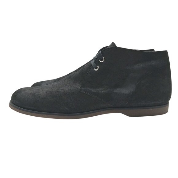 John Varvatos Boots Mens Size 10 Black Suede Chukka Ankle Lace Up Made in Italy - Picture 4 of 12